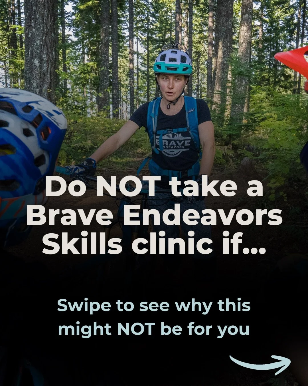 At Brave Endeavors, we coach women who want more than just to improve their MTB skills.&nbsp;

We want to help you grow your confidence AND build community.&nbsp;
If you want to only focus on your MTB skills, head on over to YouTube.
We are intereste