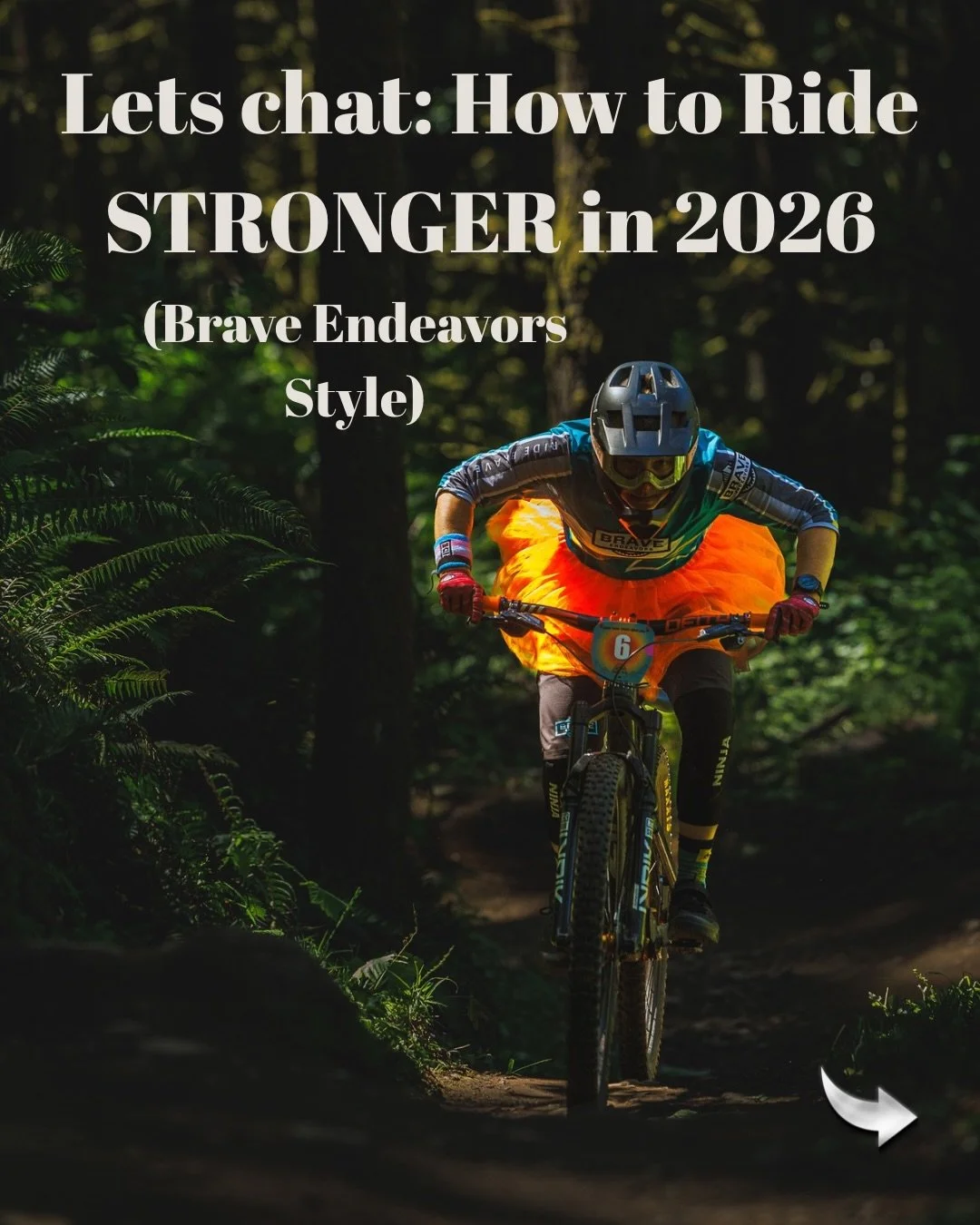 Make 2026 your year!! 

On and off the bike! 

Comment &ldquo;BRAVE&rdquo; to get start w a coach!