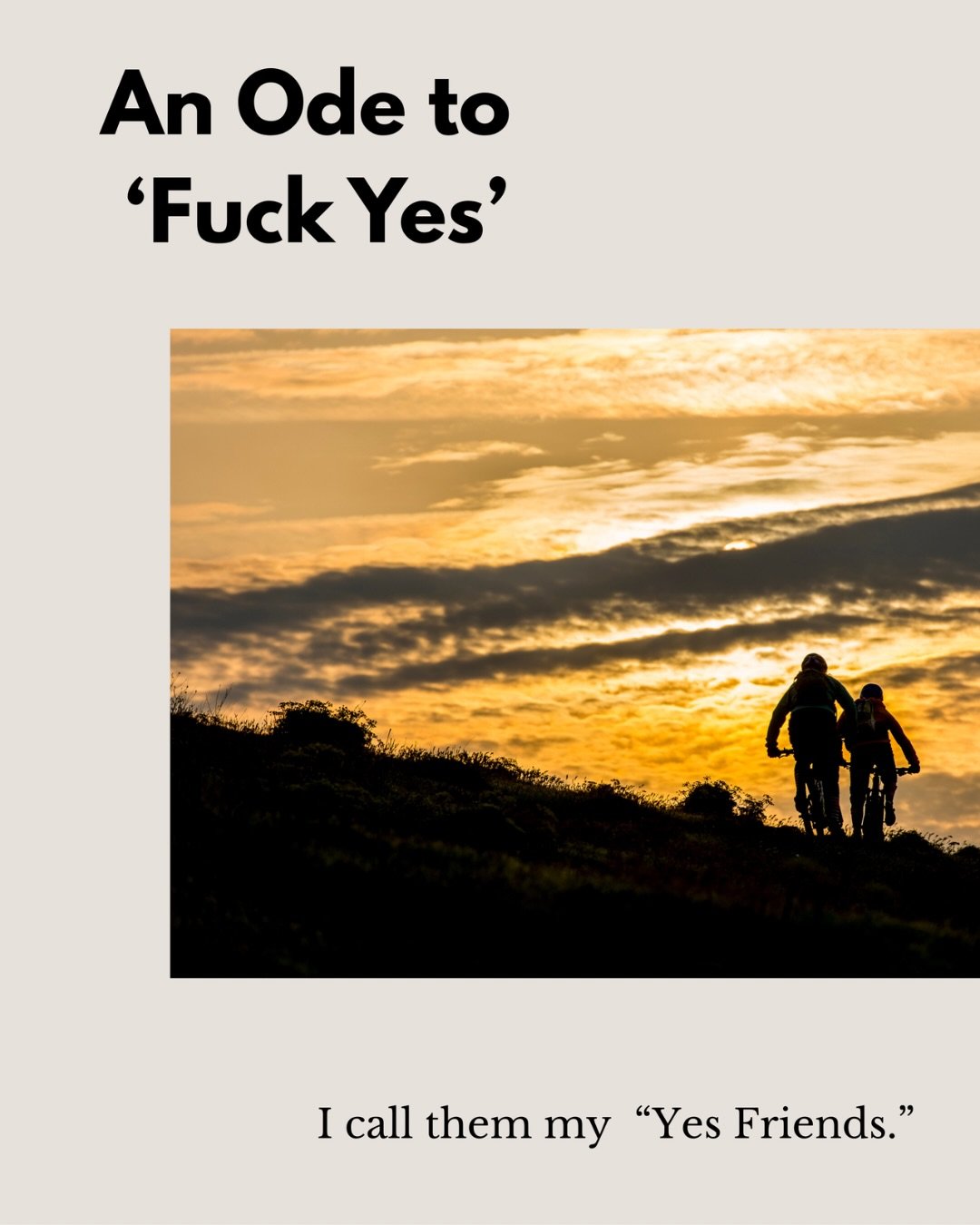 I shared these words w Colin last night. 

As we say goodbye, I will continue to look for opportunities to say, &ldquo;FUCK YES!&rdquo;

@meagherdude RIP ❤️