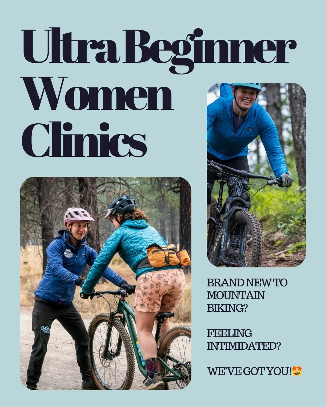 Calling all my women who are nervous to start mountain biking 🚵&zwj;♀️. 

We got you! 

We all start somewhere and we know how hard, scary, and intimidating it is to start a new sport (especially when you&rsquo;re &ldquo;older.&rdquo;)

We designed 
