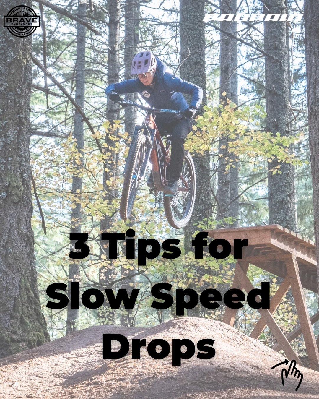 Ever encounter a drop where the entrance is too tight/techy/awkward to carry an ideal amount of speed to clear the drop? 🙋&zwj;♀️🙋

What do you do? 🤔 

1) Move your body more! In the vid you can see my body initially comes forward and then there&r