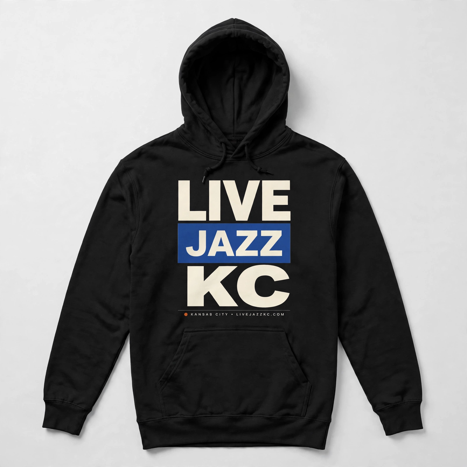 Blue Note Hoodie in Black