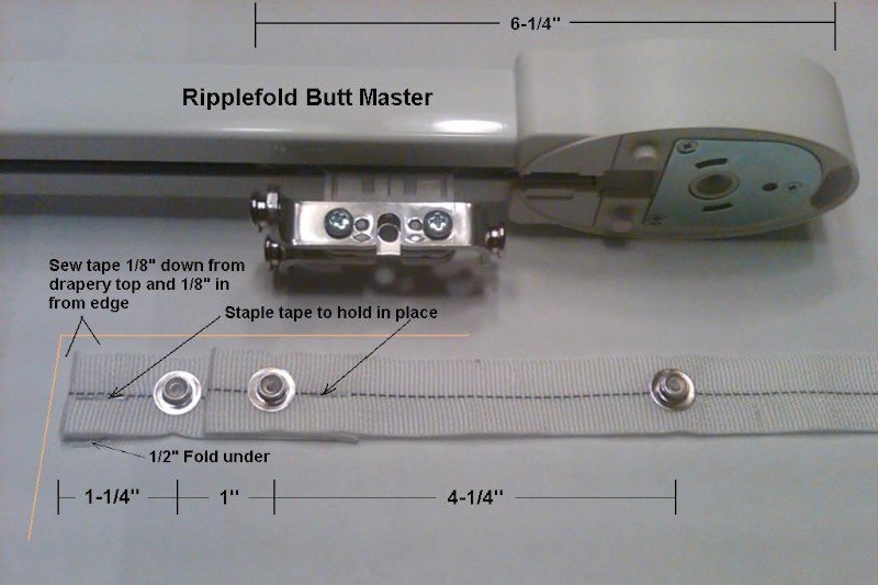 Ripplefold Drapery Hardware — Custom Window Treatments Vitalia Inc