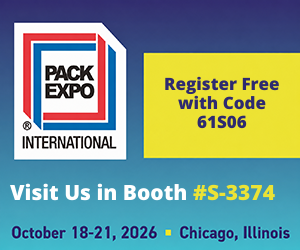 Omega at Pack Expo 2026 Booth S3374