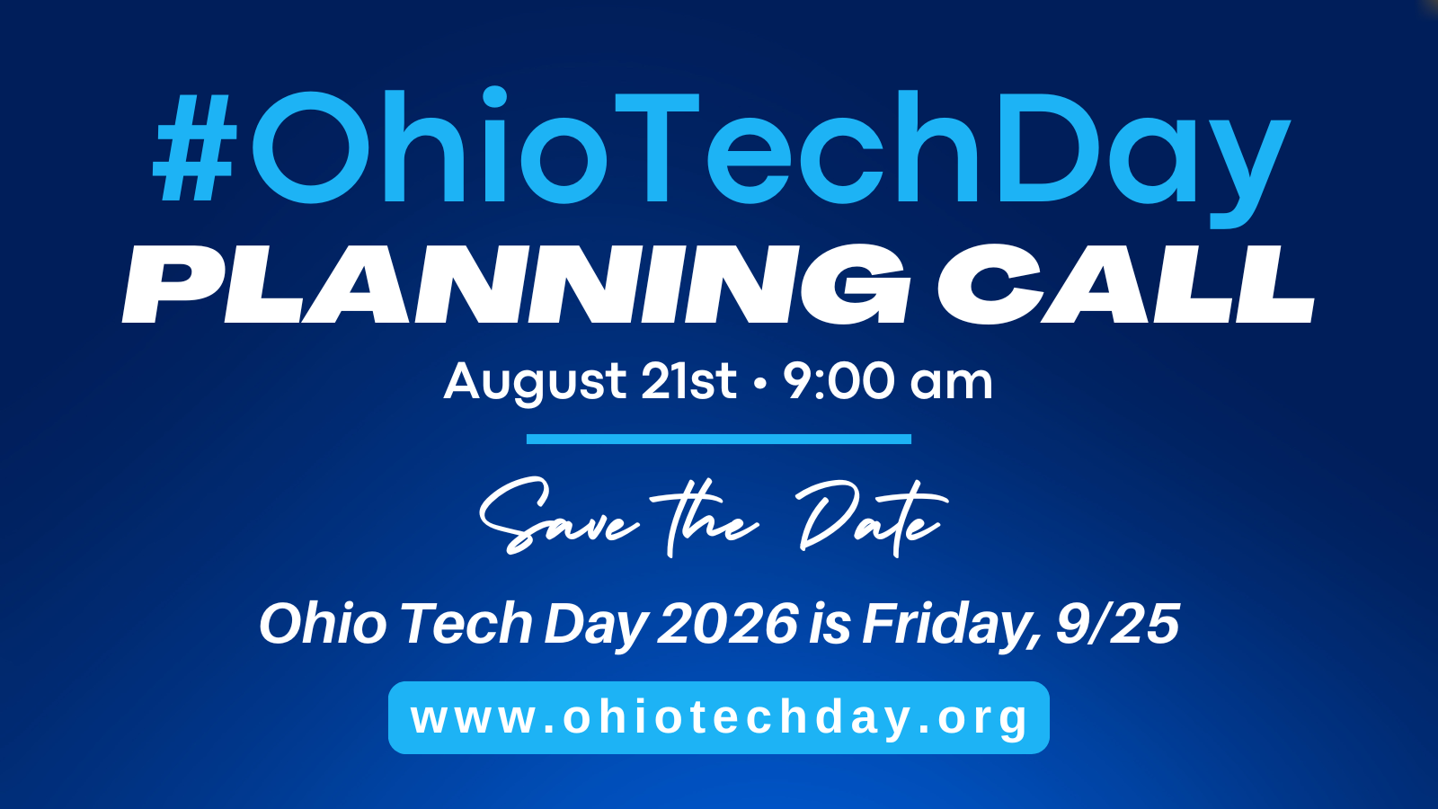 Ohio Tech Day 2026 Planning