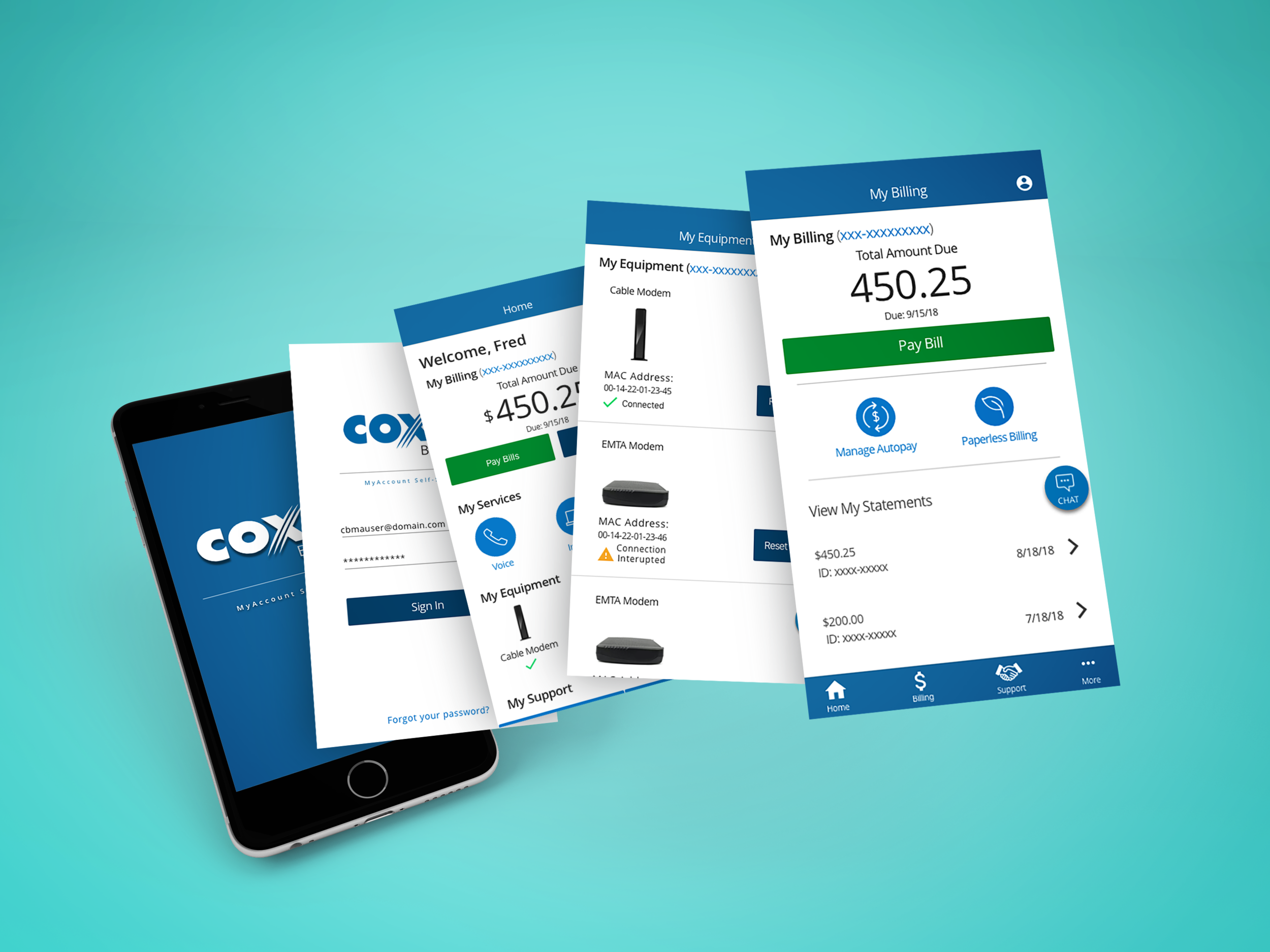 Cox Business MyAccount iOS App