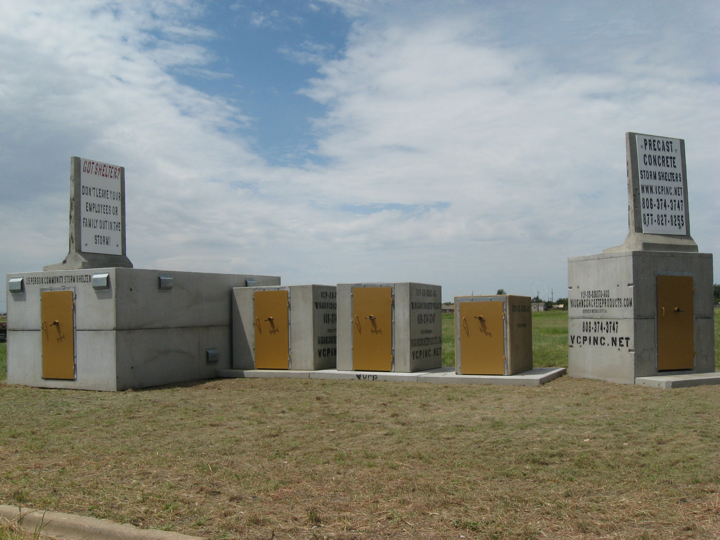   Nature is strong.  Our shelters are stronger.   Precast Concrete Storm Shelters   Learn More  