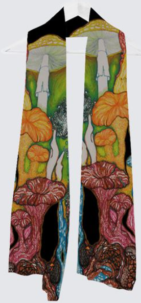 FOULARD - PSYCHÉ AMANITA