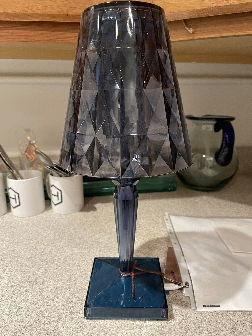 Kartell Battery Table Lamp in Metallic Gold
