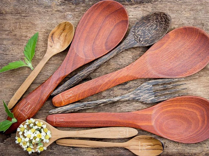 8 Pieces Wood Spoons 