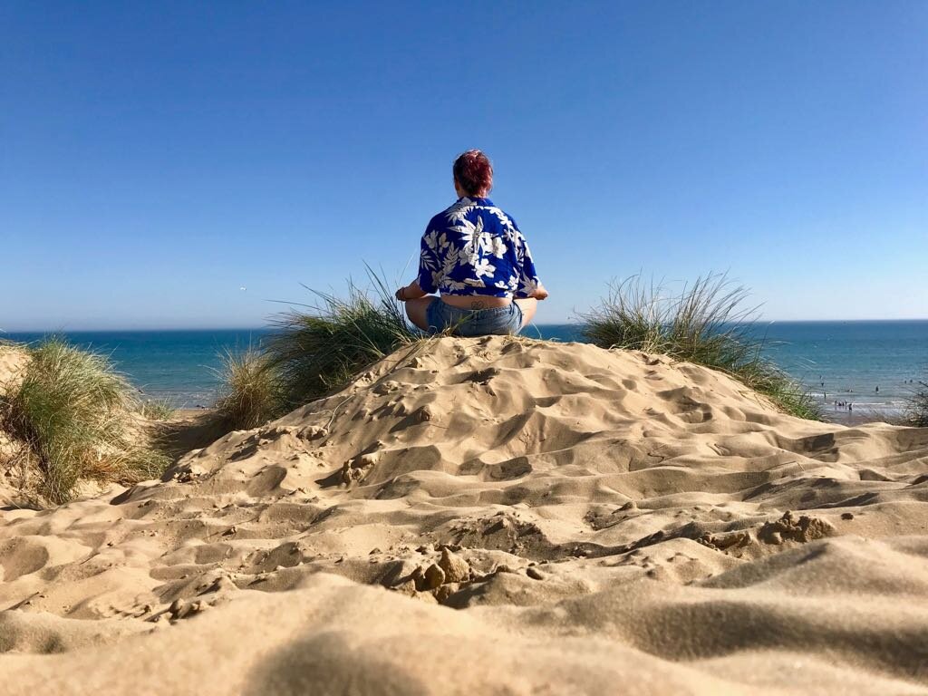 P.S. the photo above was taken in Camber Sands Sussex UK 2018 amazing right! I also like to meditate at bus stops remember it’s not about the lotus x