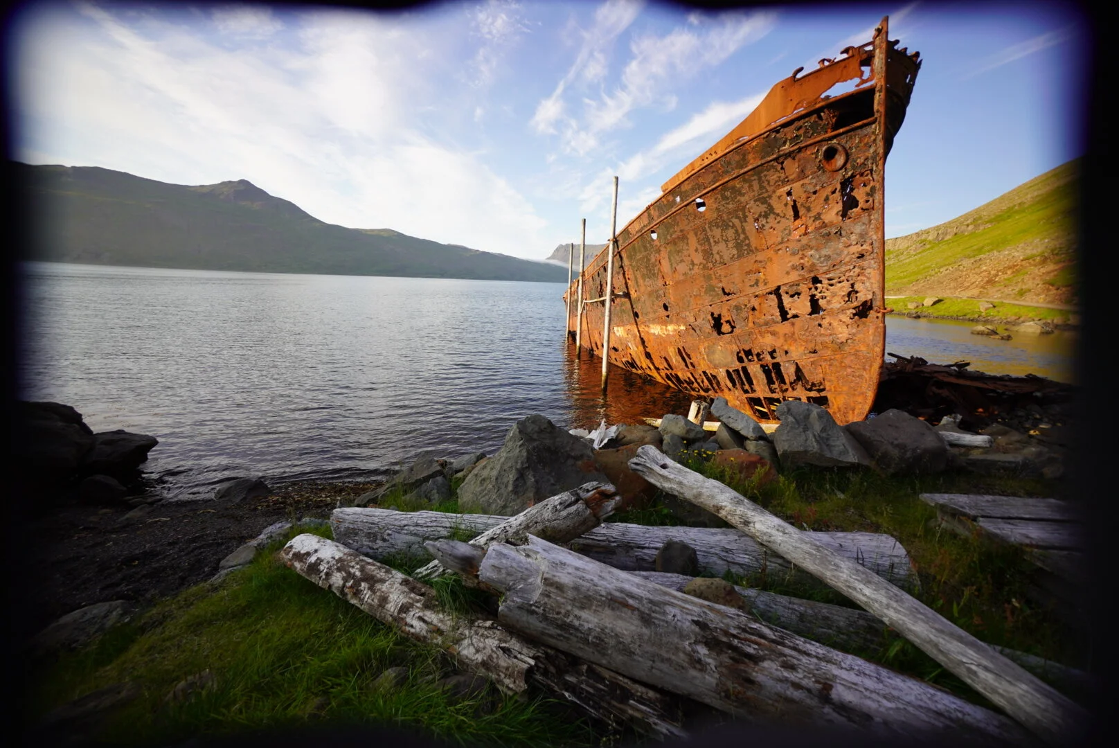 Iceland dam project run aground and rusting! (for now)