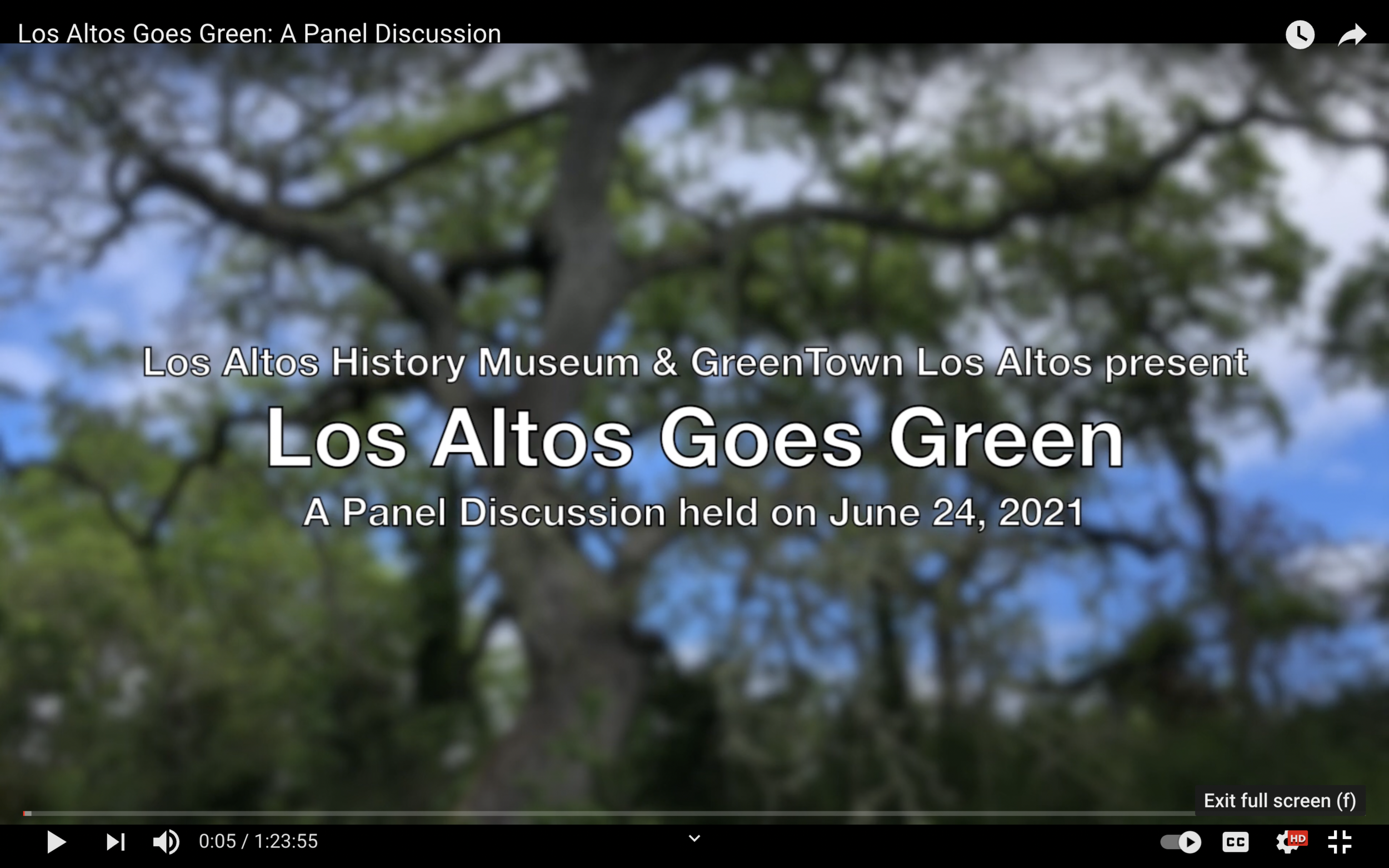 Los Altos Goes Green: A Panel Discussion