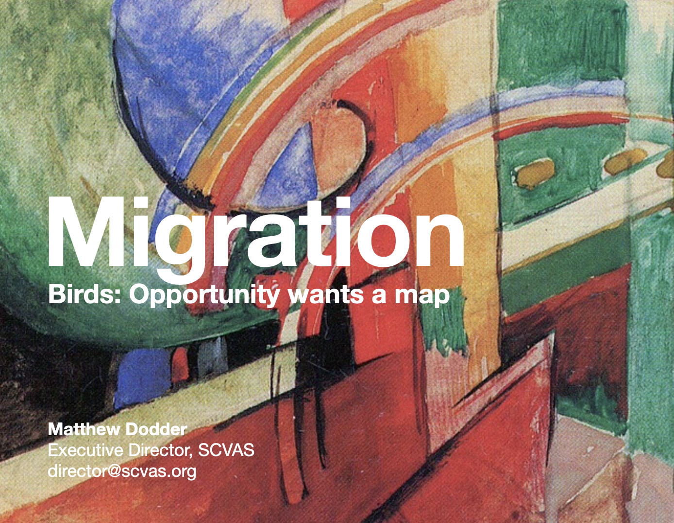 Migration: Opportunity wants a map