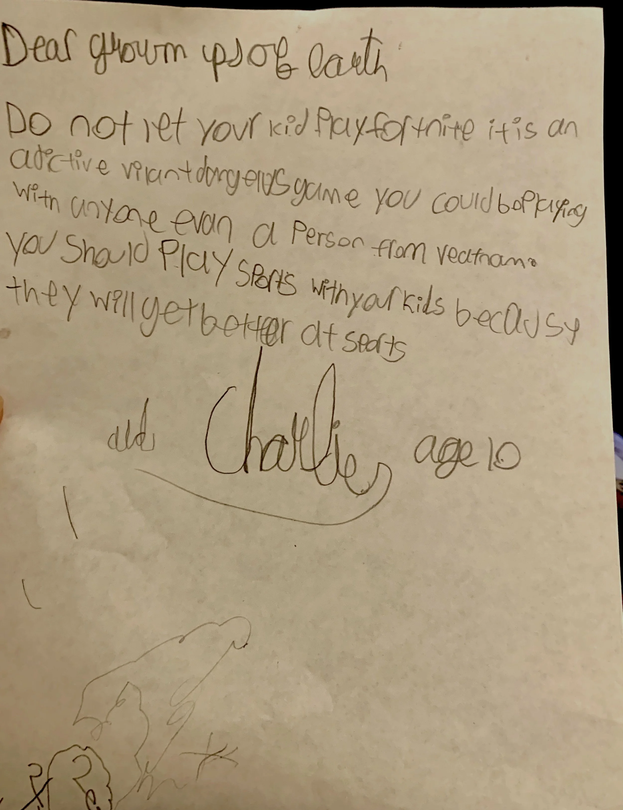 Charlie - Age 10 - New Hampshire