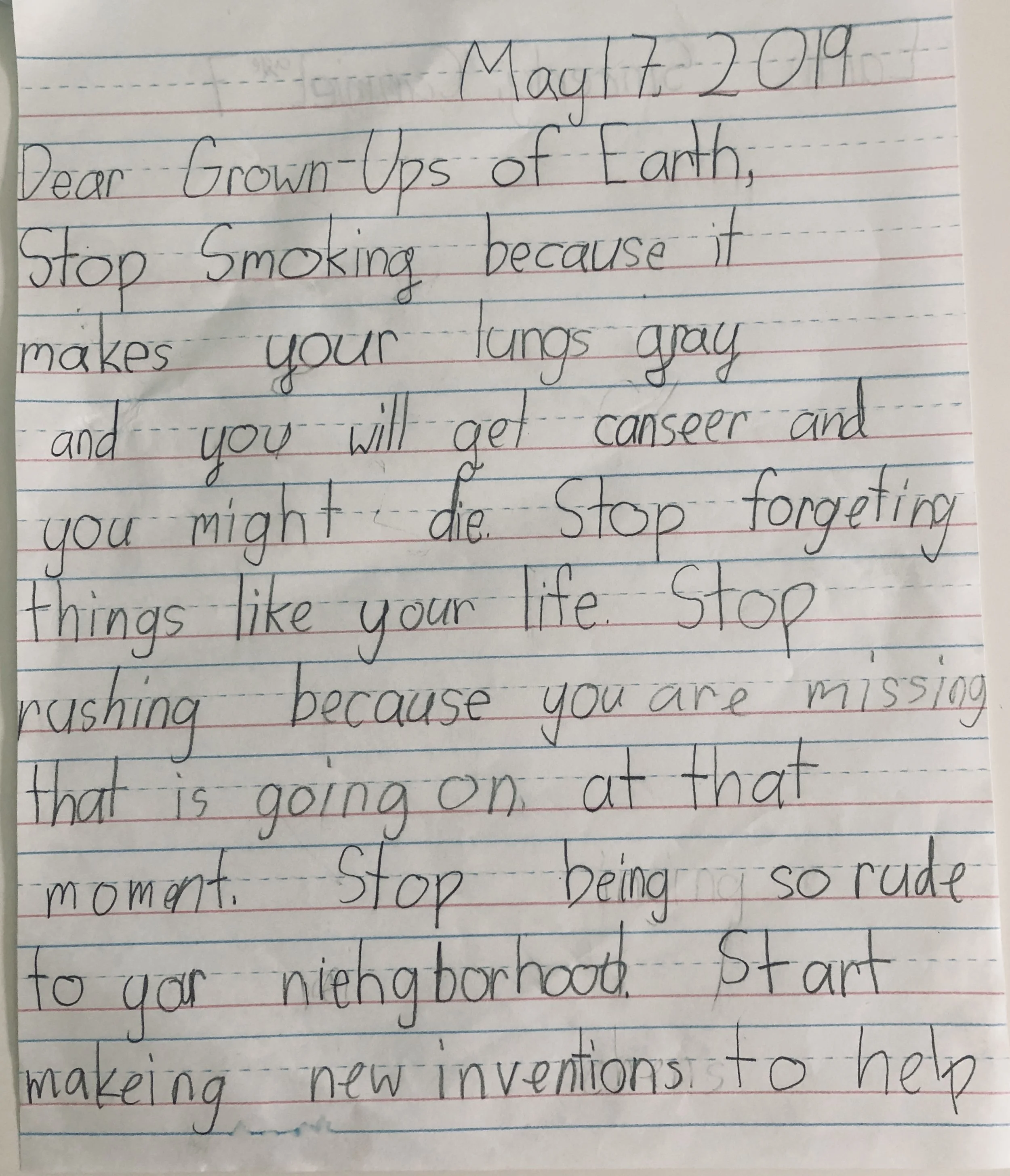 Letter 18: Stop Rushing