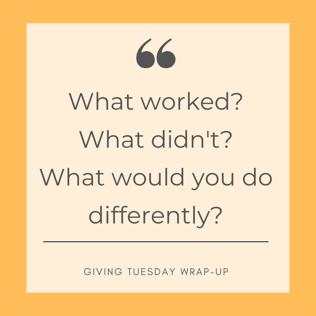 Giving Tuesday Wrap-Up