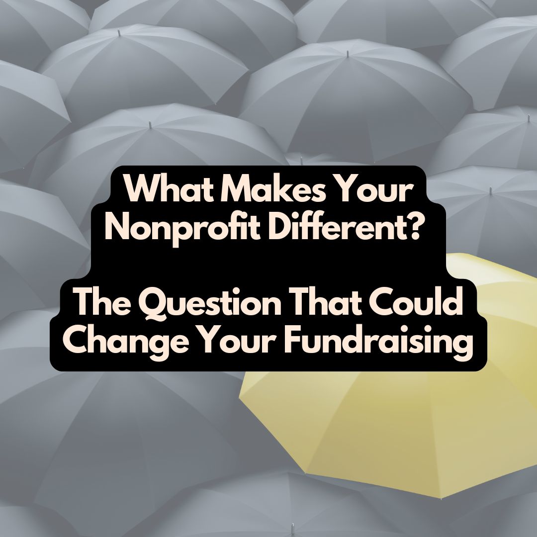 What Makes Your Nonprofit Different? The Question That Could Change Your Fundraising