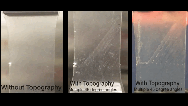 Embedded channels influence fracture path in soft materials