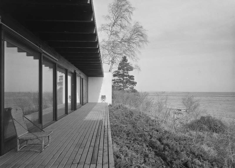 Gunnløgssons eget hus, Rungsted, 1958. Foto: Keld Helmer-Petersen