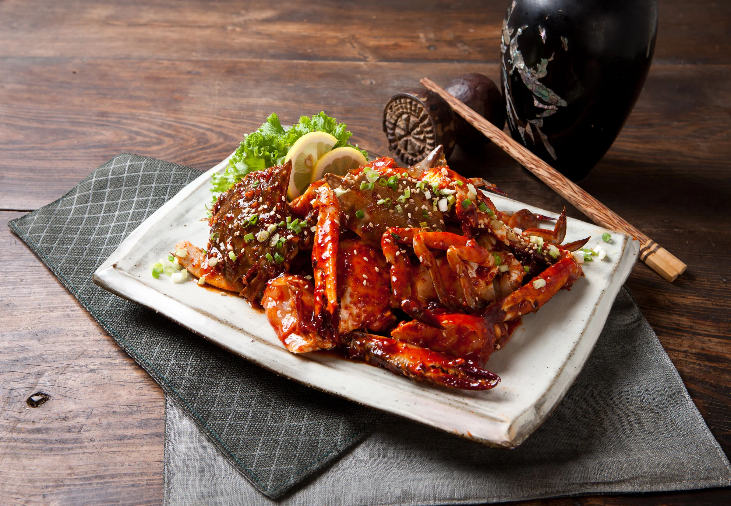 Spicy Raw Crab Combo