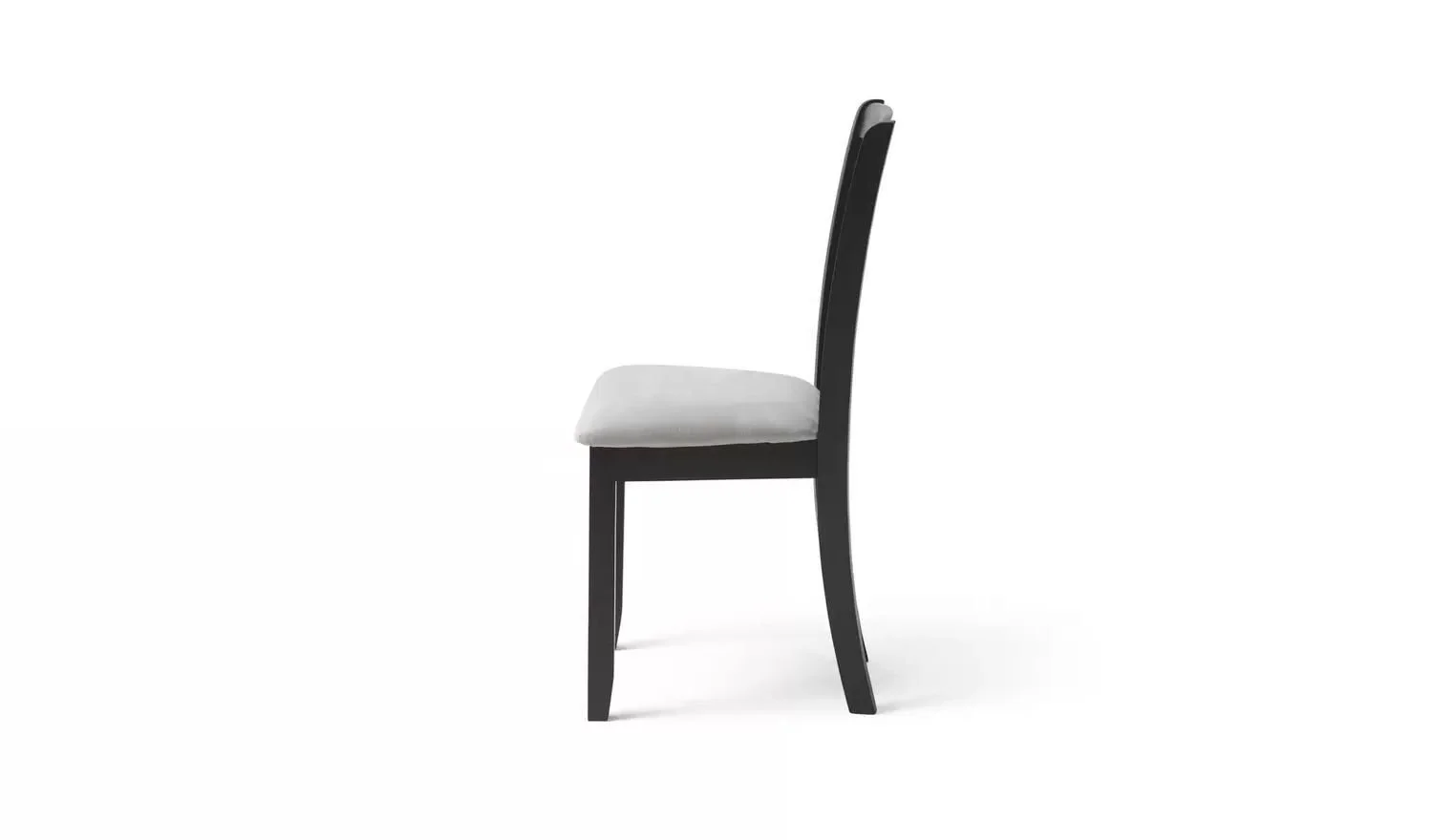 Pair of Solid Wood Dining Chairs in Black