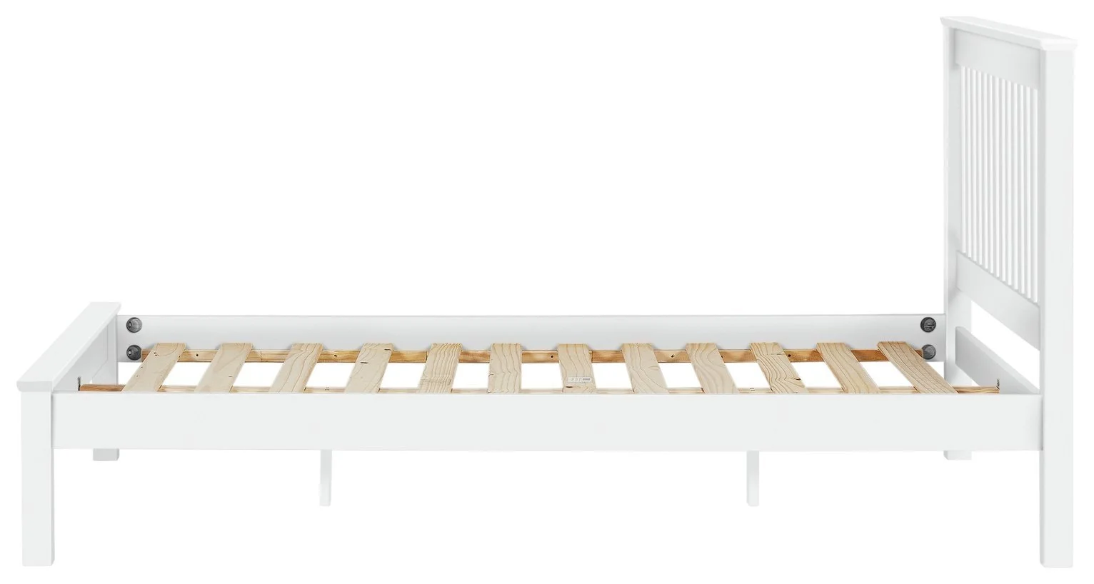 Argos Home Aspley Double Wooden Bed Frame - White 14596644_6.jpg