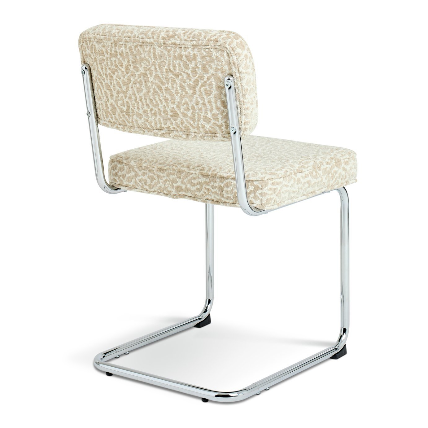 Habitat Enzu Metal Dining Chair - Leopard 17617506_4.jpg