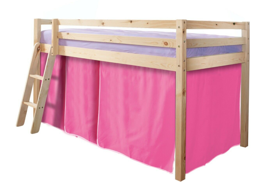 Pine Cabin Bed with pink or blue tent
