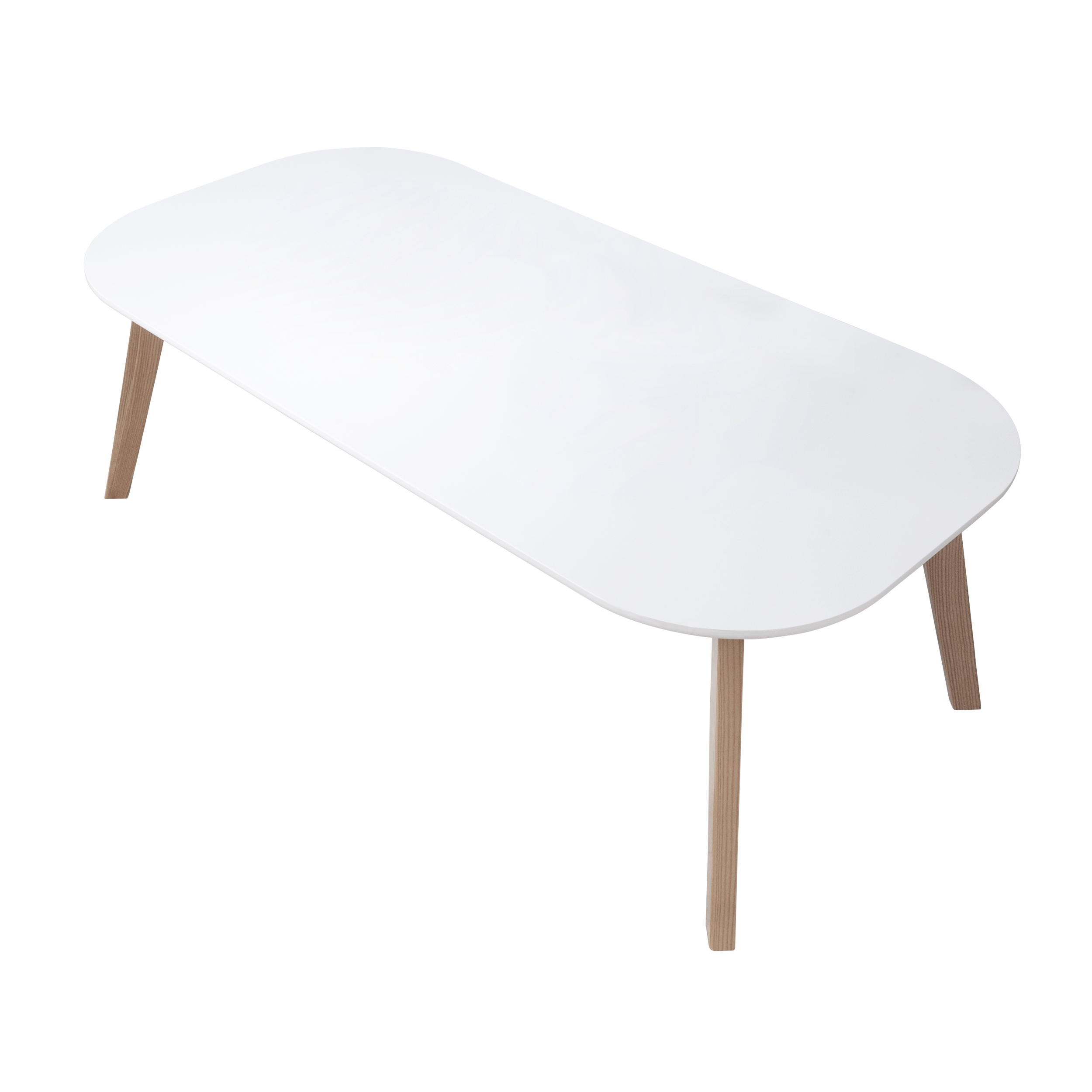 Coffee Table In White and Natural Pine — Furniture Warehouse