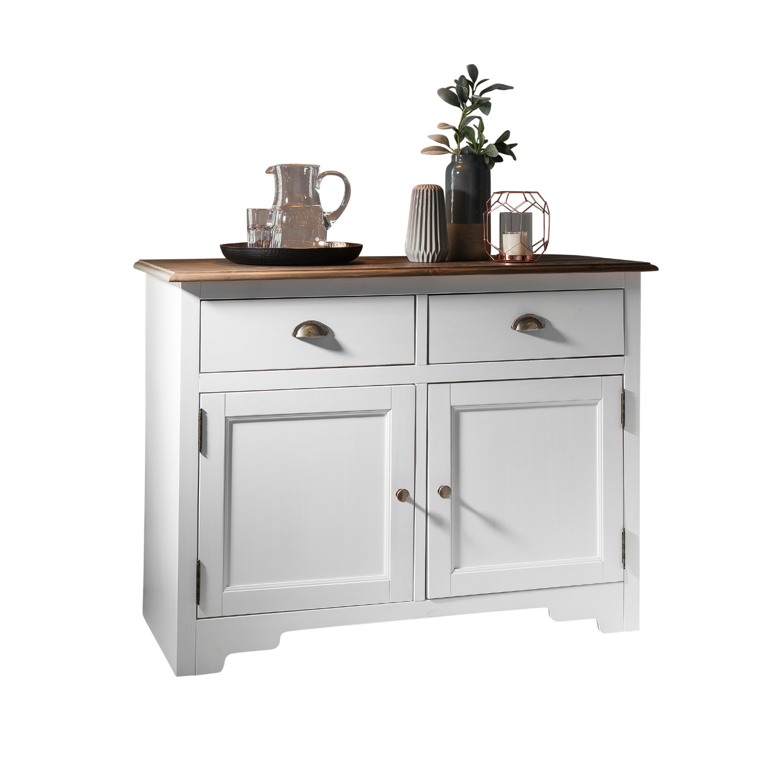 White and Dark Pine Sideboard