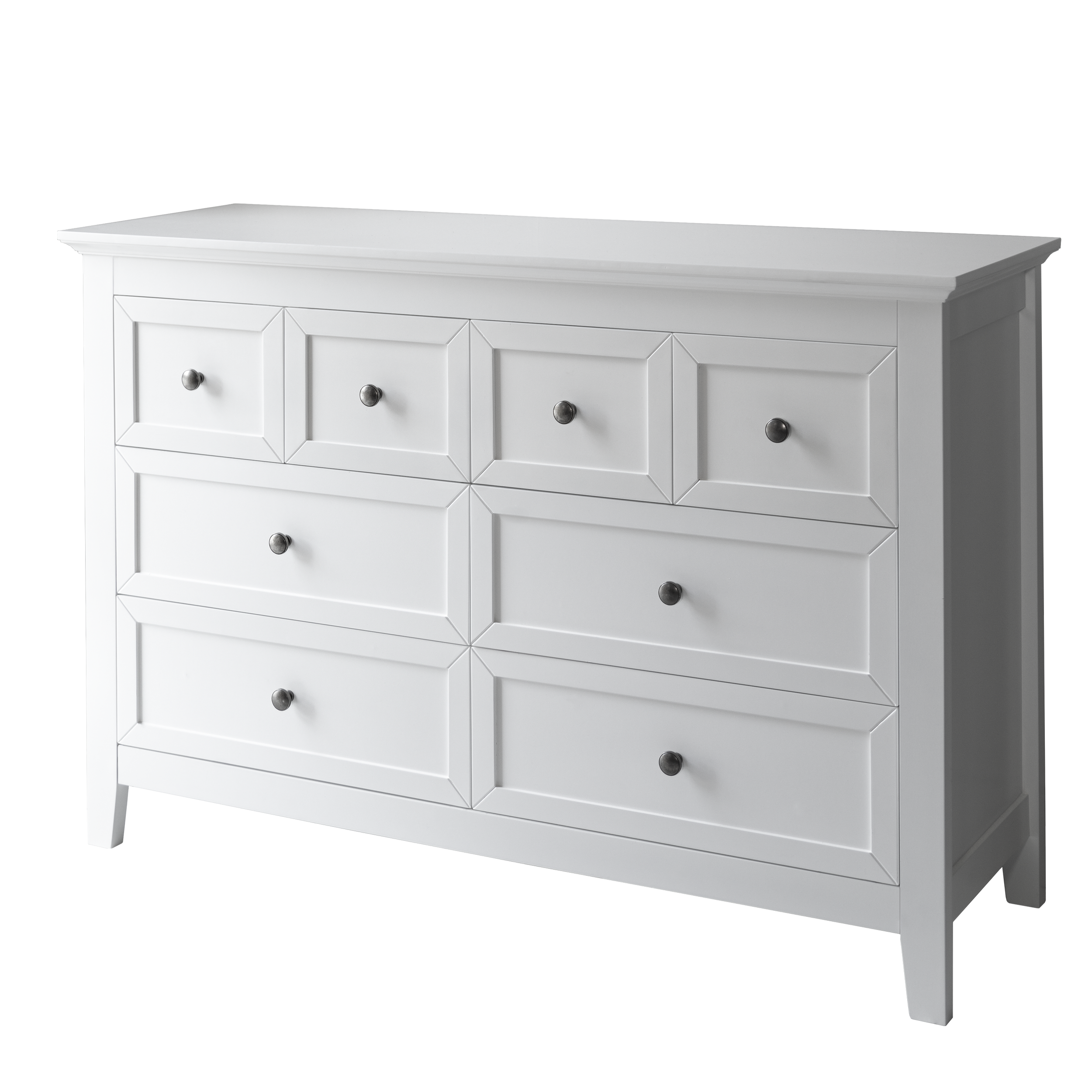 8 Drawer Chest of Drawers in White