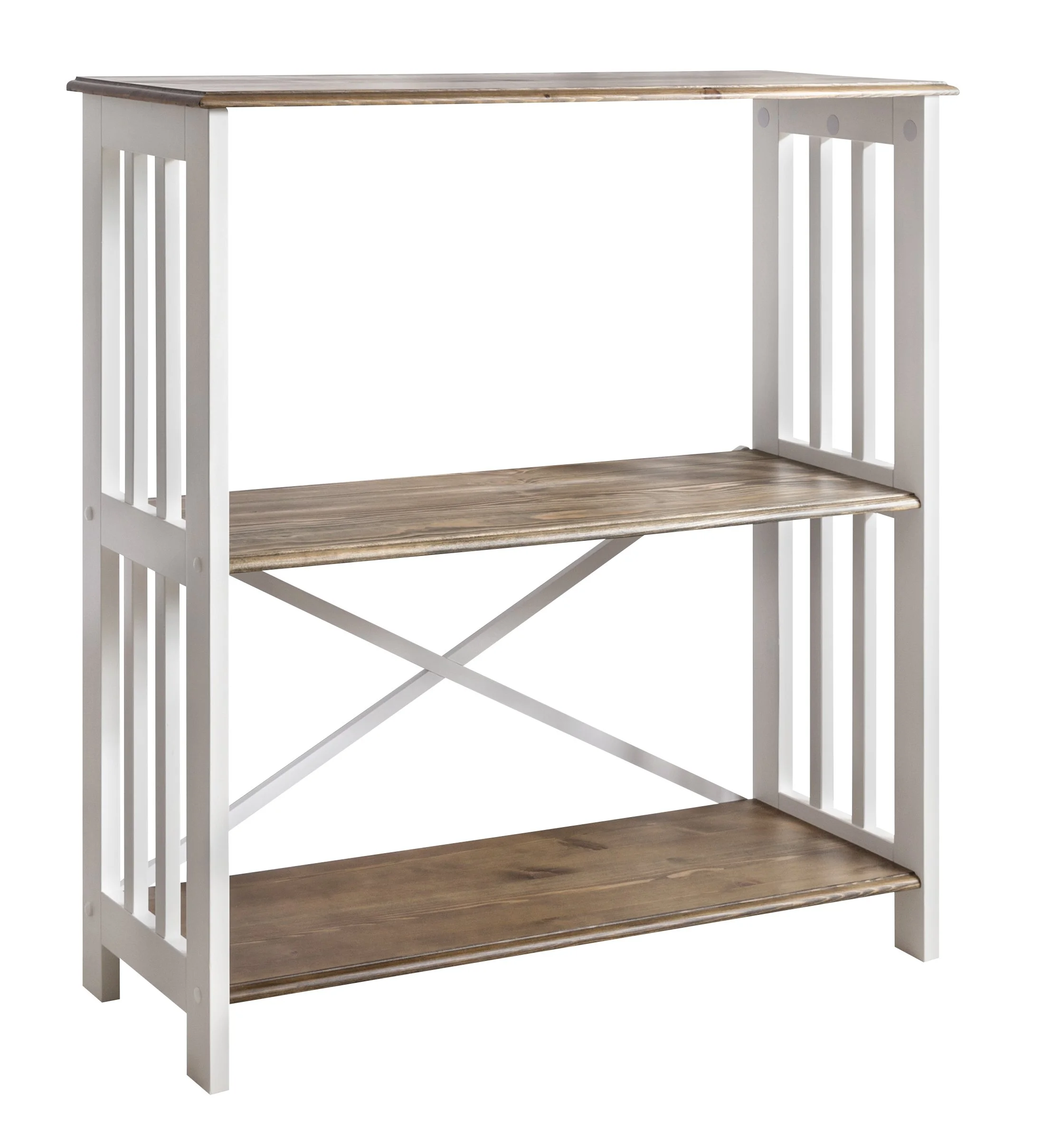 Cantebury Pine 3 Book Shelves White CUTOUT.jpg