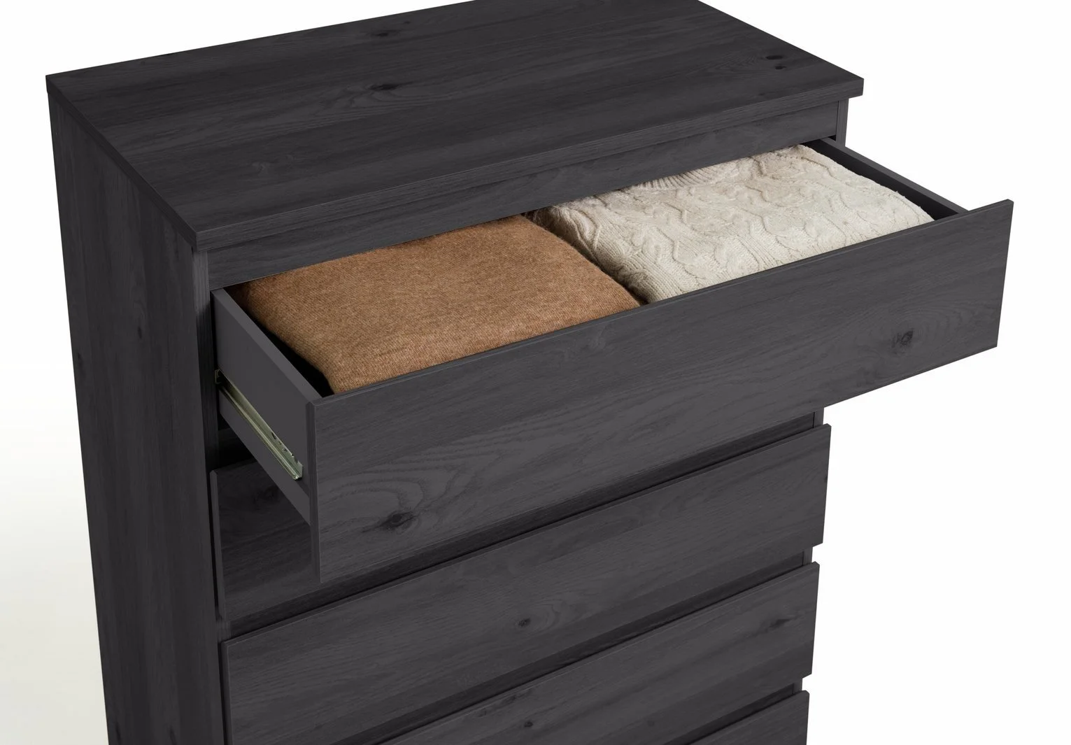 Argos Home Jenson 5 Drawer Chest - Black 17571082_6.jpg