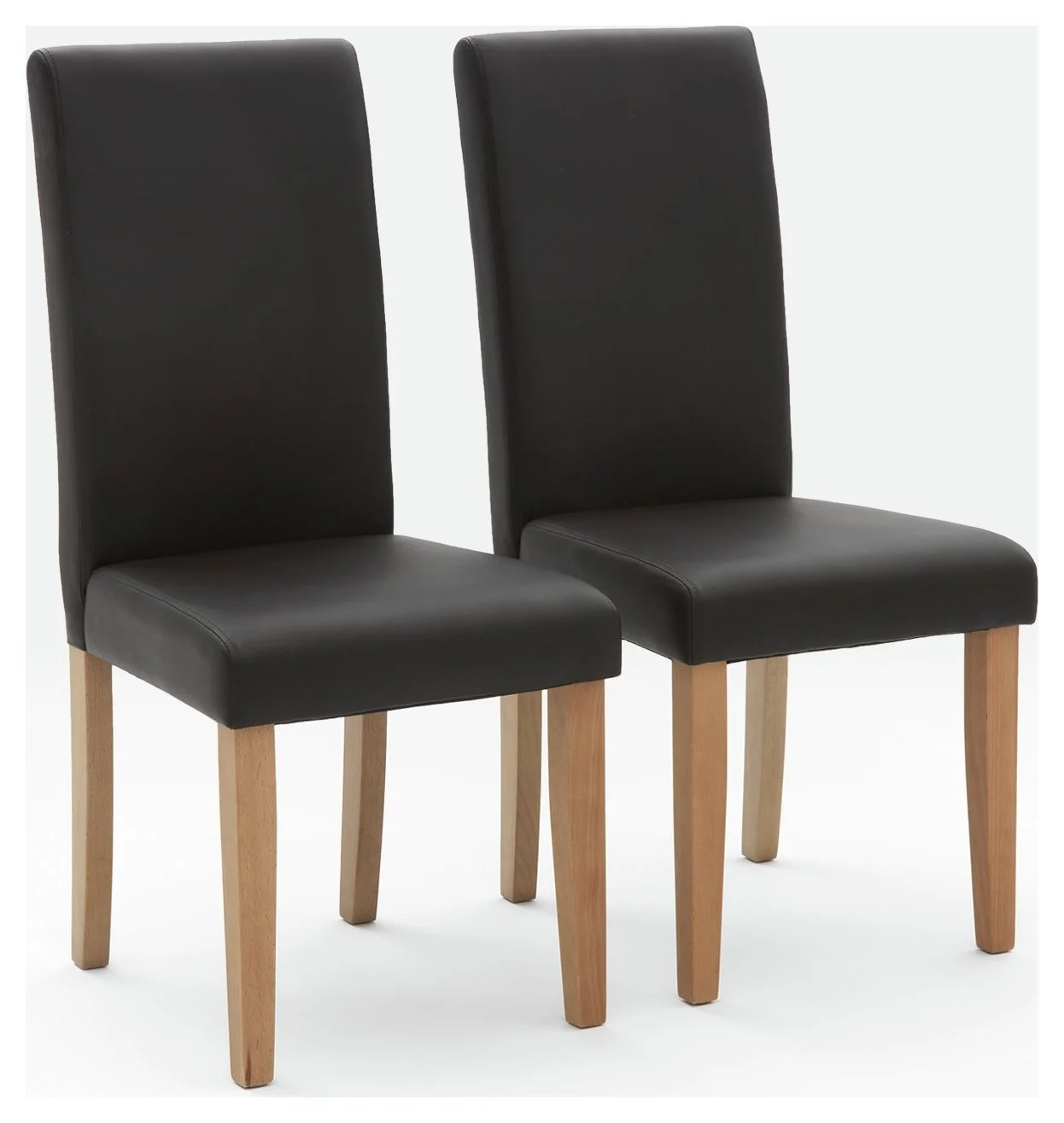 Argos Home Pair of Midback Dining Chairs - Chocolate 18336408_1.jpg