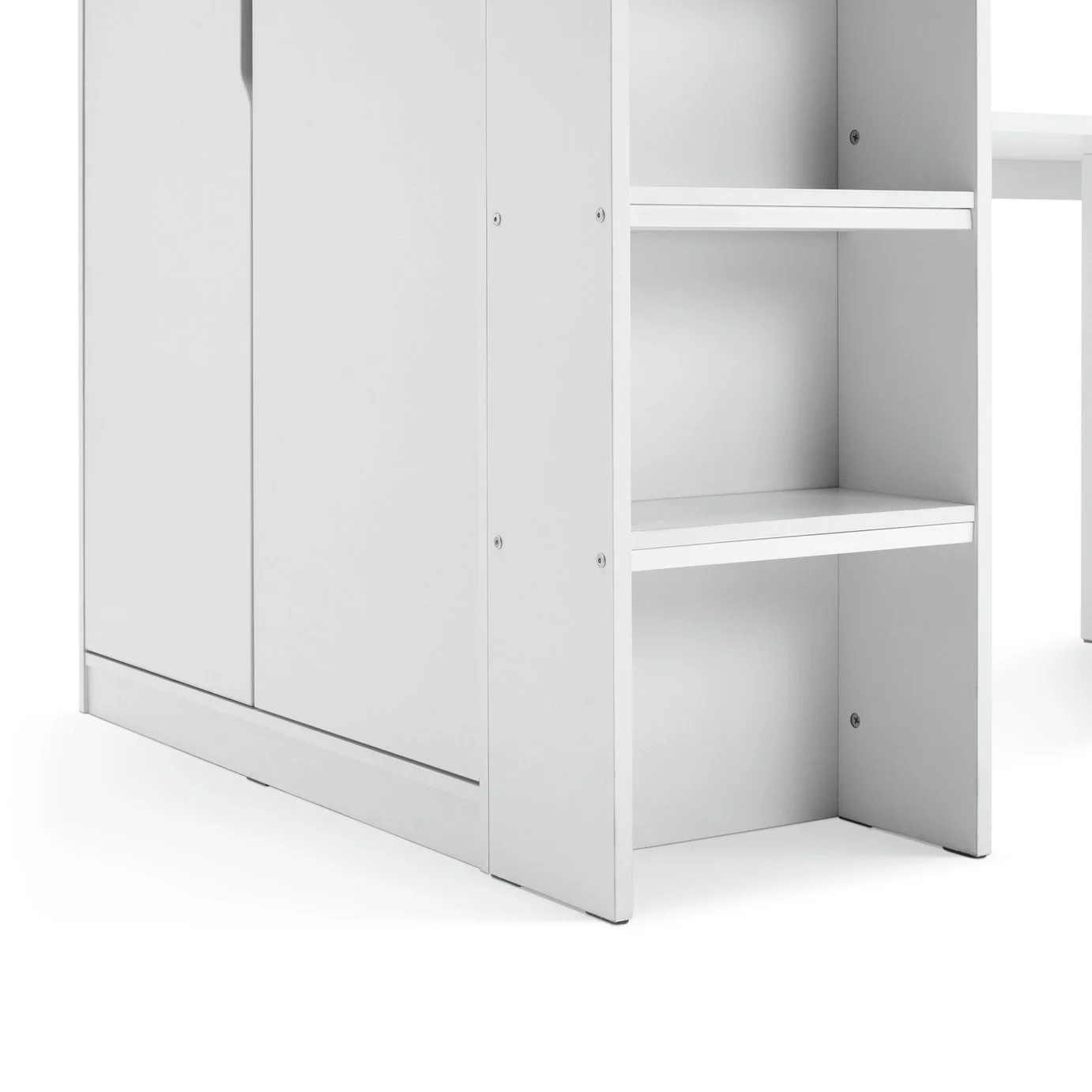 Habitat Jude High Sleeper With Wardrobe - White 14657370_6.jpg