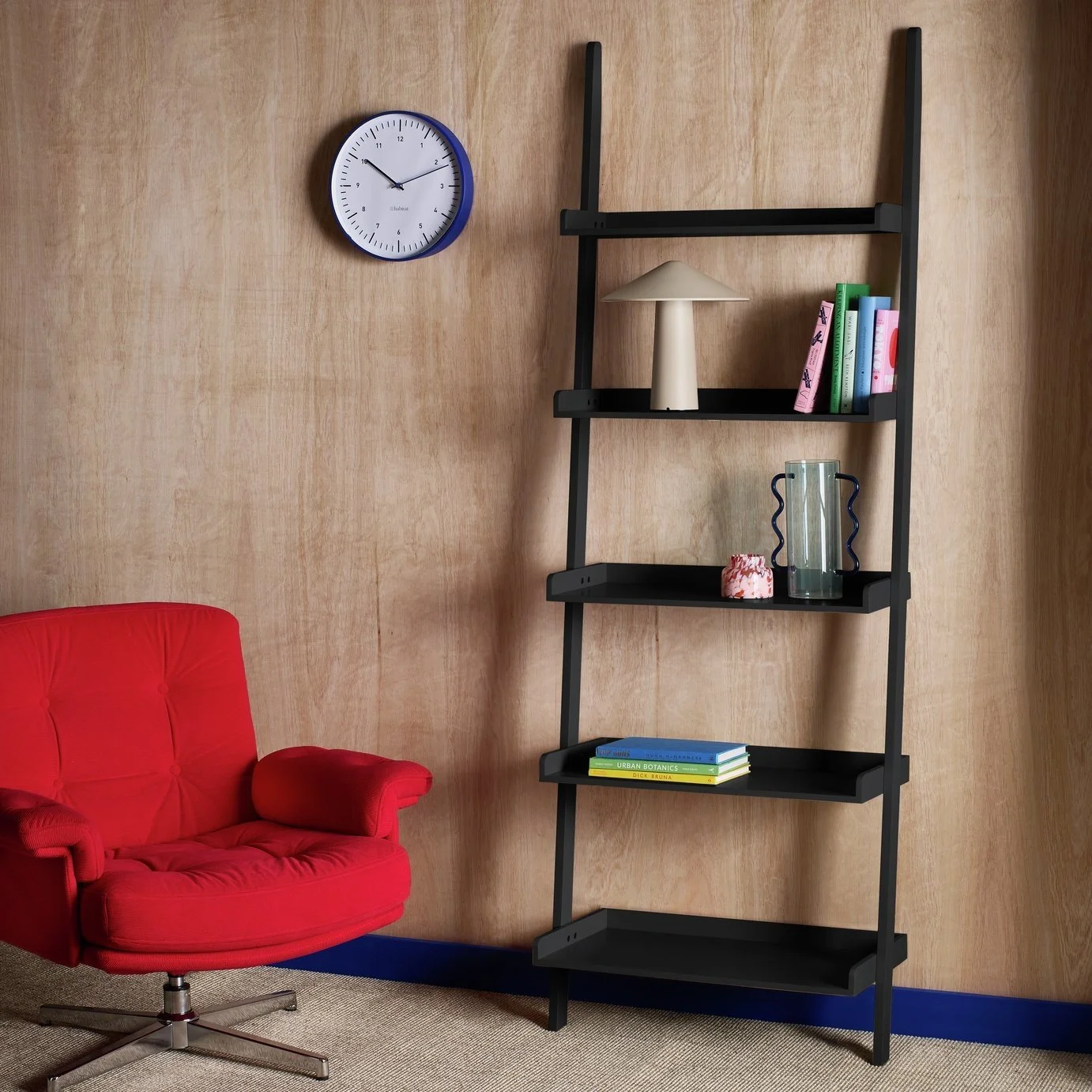 HABITAT JESSIE BLACK WIDE BOOKCASE 17755963