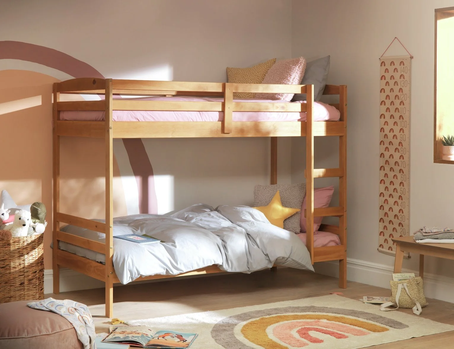 Argos Home Josie Single Bunk Bed Frame - Pine 14182553.jpg