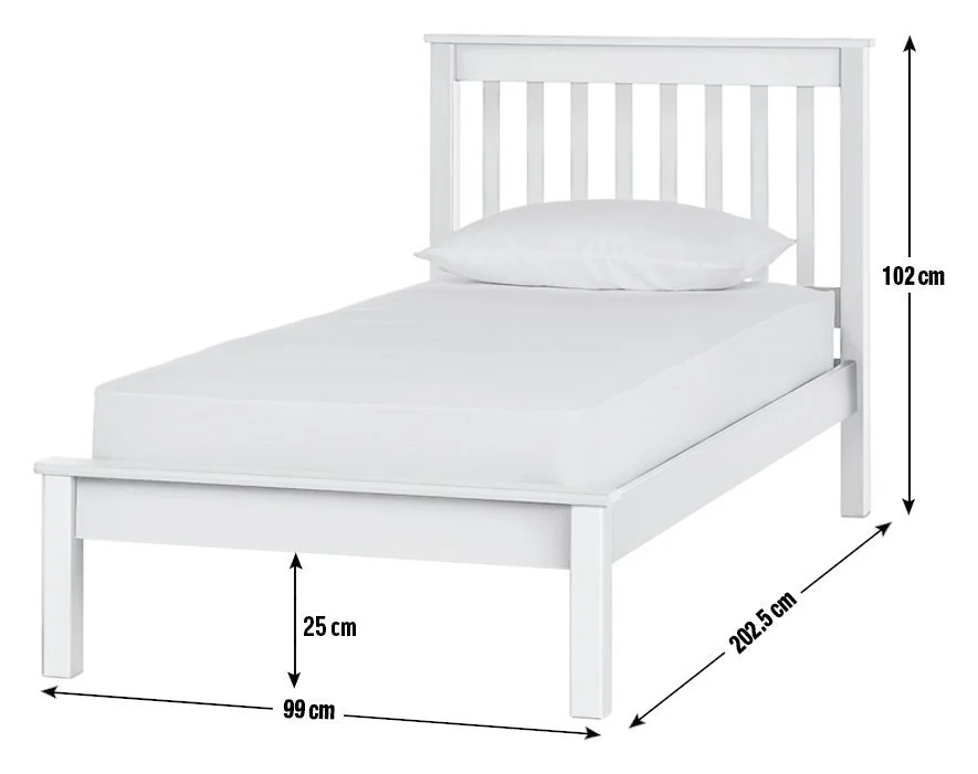 Habitat Noah Single Bed Frame - White 15438653_9.jpg