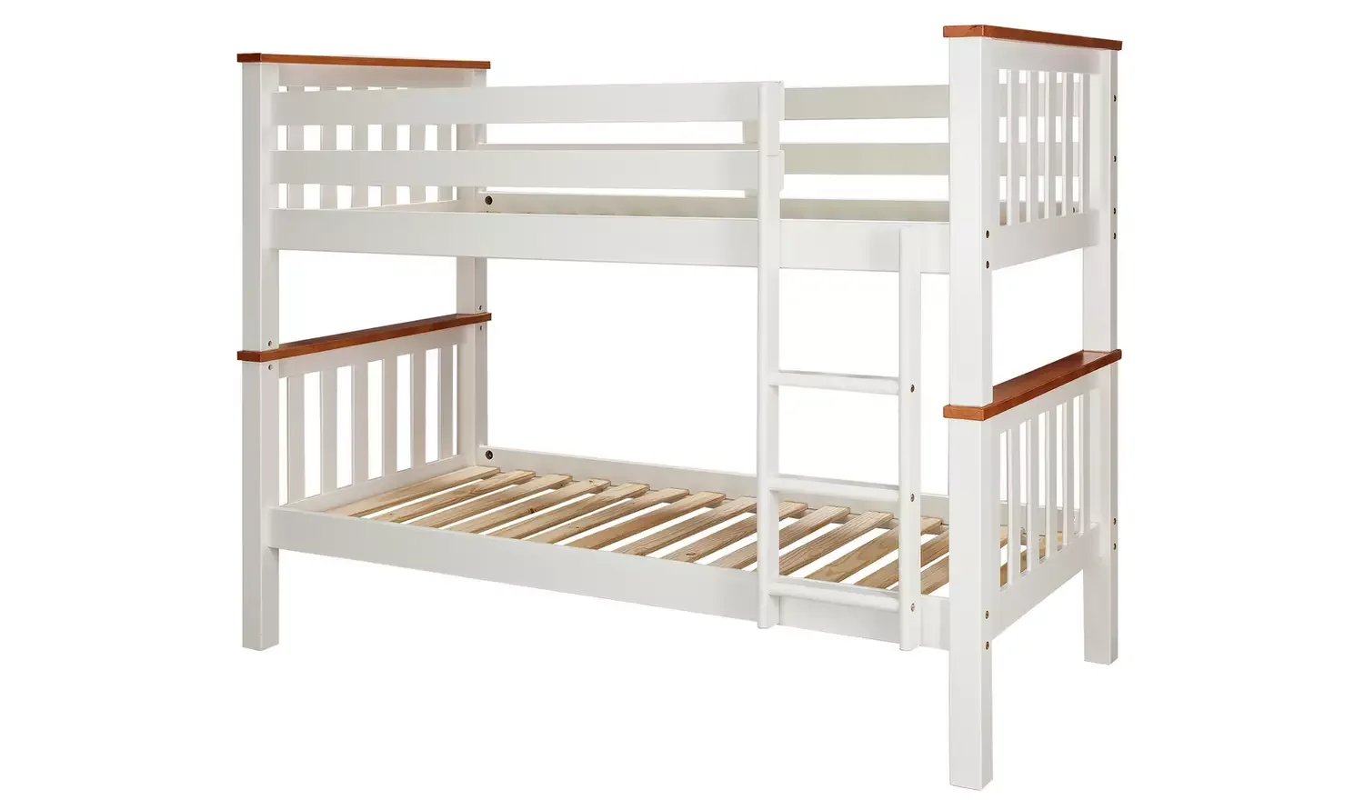 Heavy Duty Detachable Bunk - White and Pine