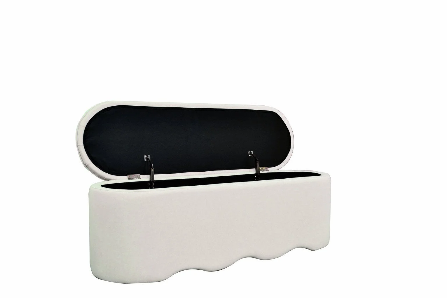 Habitat Onda Large Fabric Ottoman - Natural 17763364_3.jpg