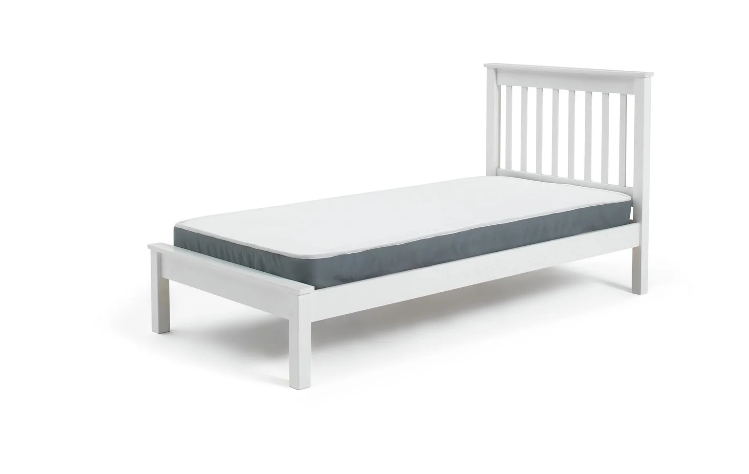 Habitat Noah Single Bed Frame - White 15438653_1.jpg