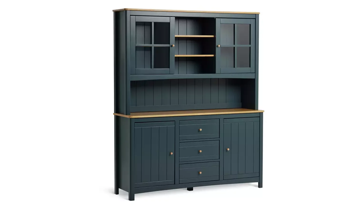 4 Door 3 Drawer Sideboard Dark Blue