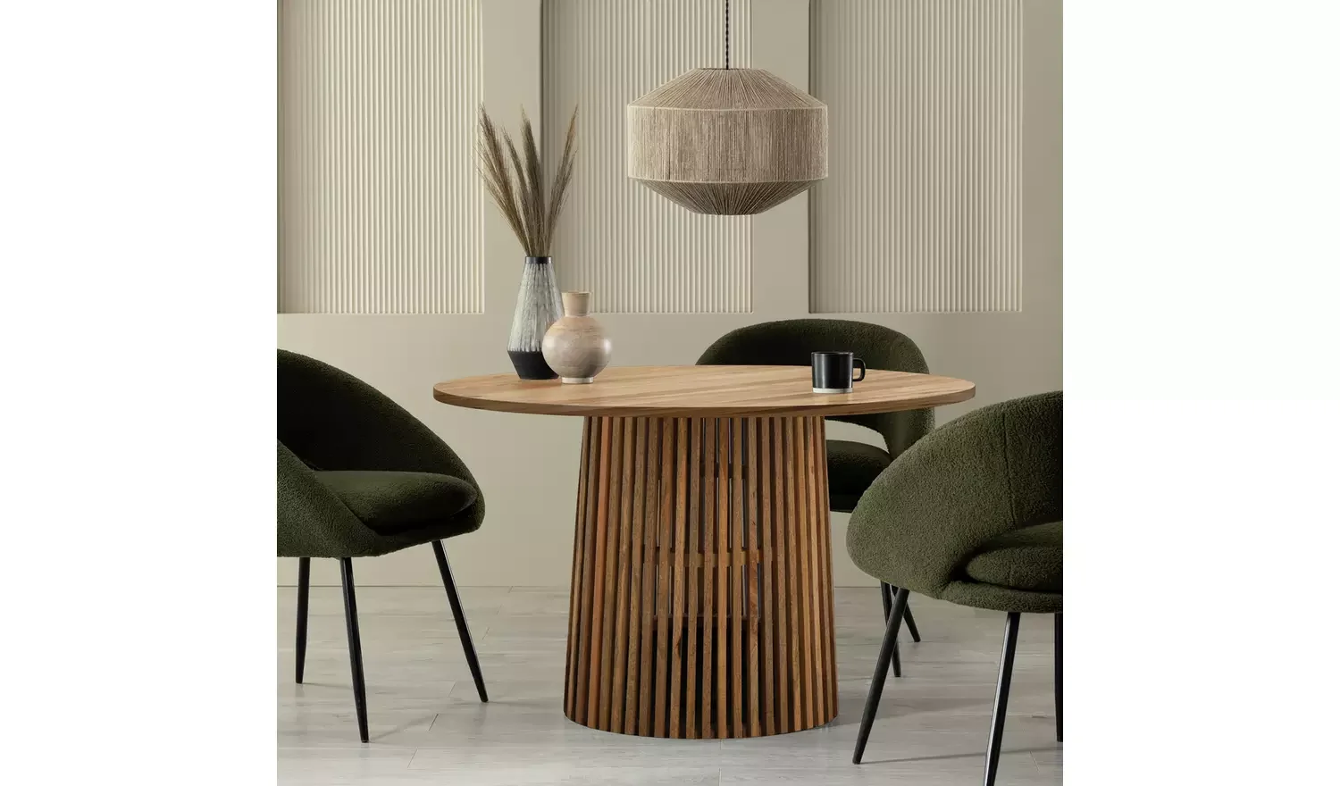 4 Seater Dining Table - Natural