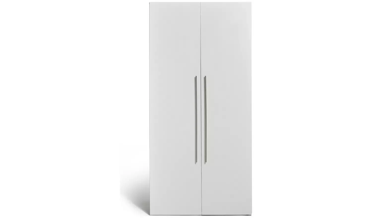 2 Door Tall Wardrobe  White