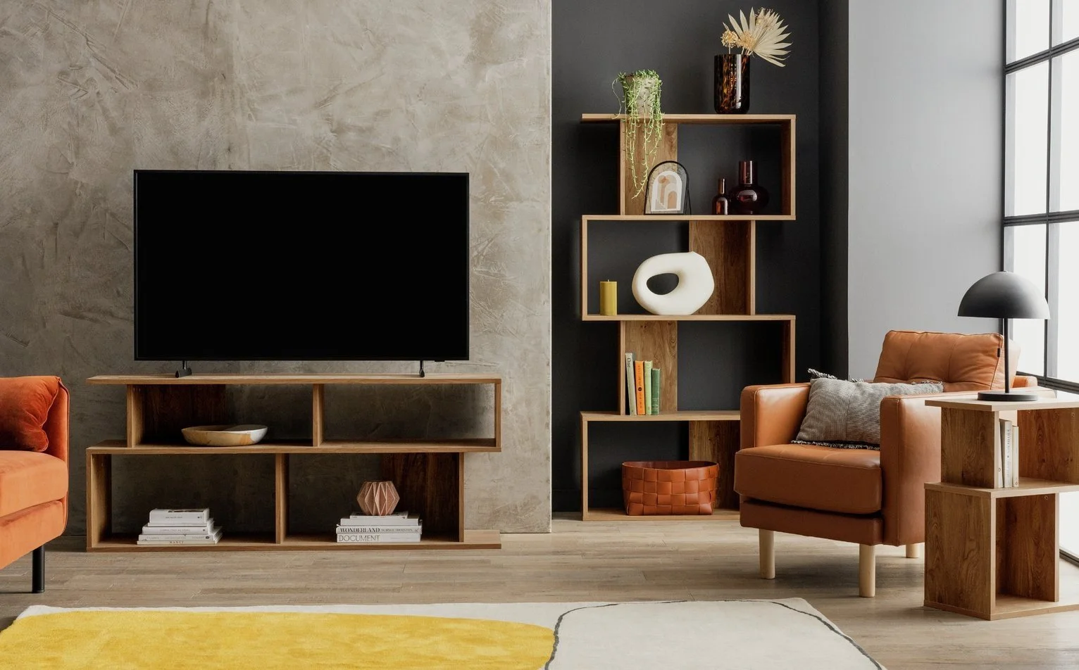 Habitat Nomad Blocked Bookcase - Oak 12069104_10.jpg