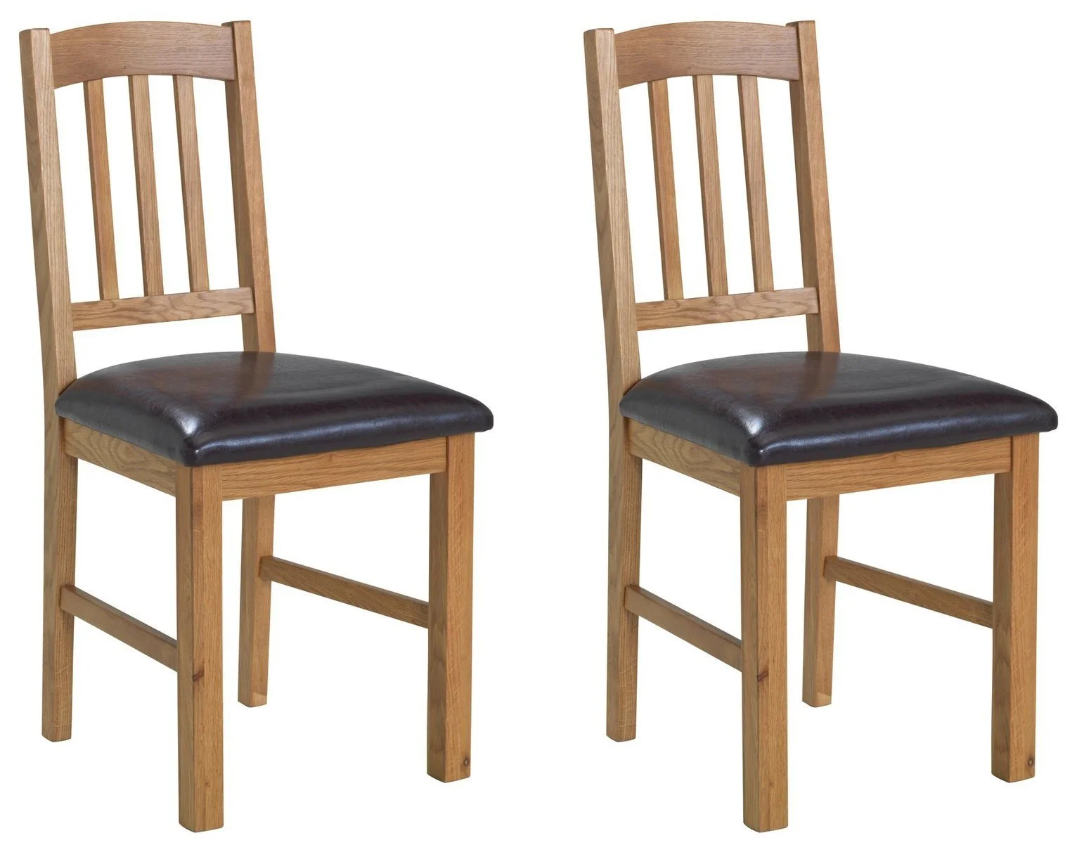 Argos Home Pair of 2 Oak Dining Chairs 17643989_1.jpg