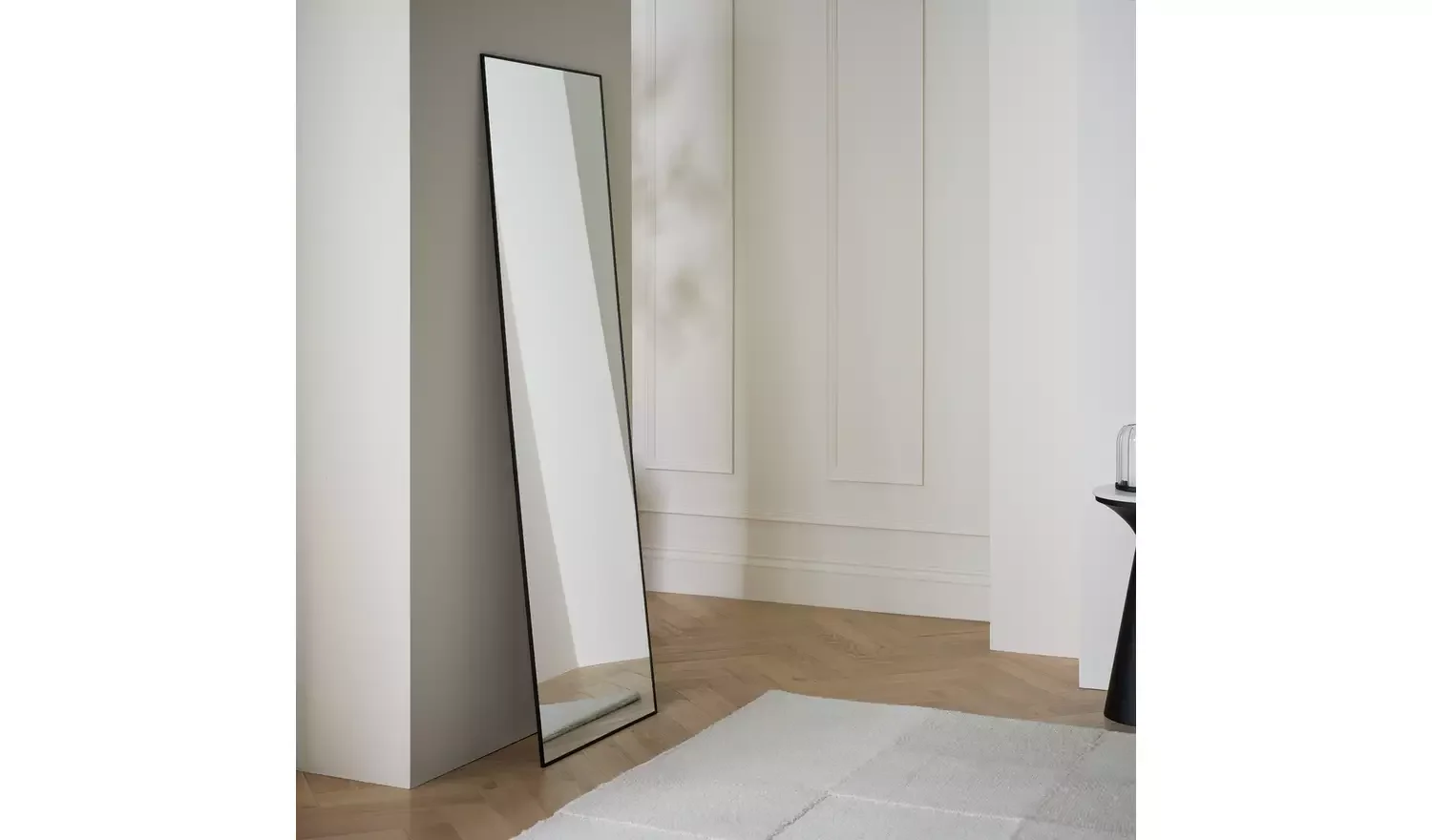 Habitat Black Full Length Wall Mirror - 150x50cm