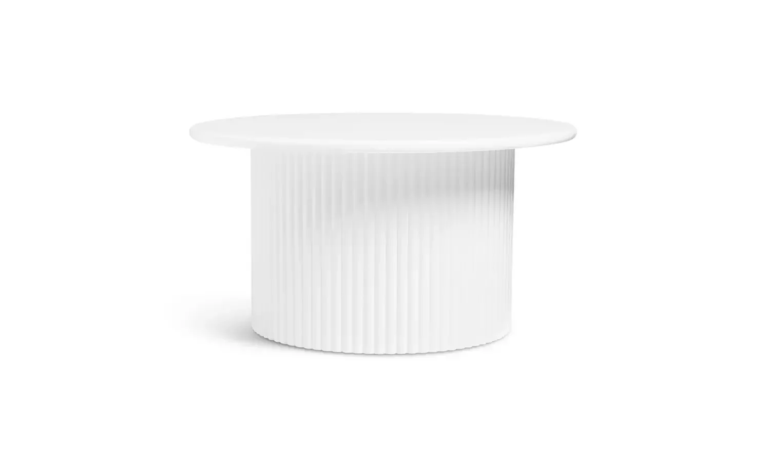 Slatted Coffee Table - White