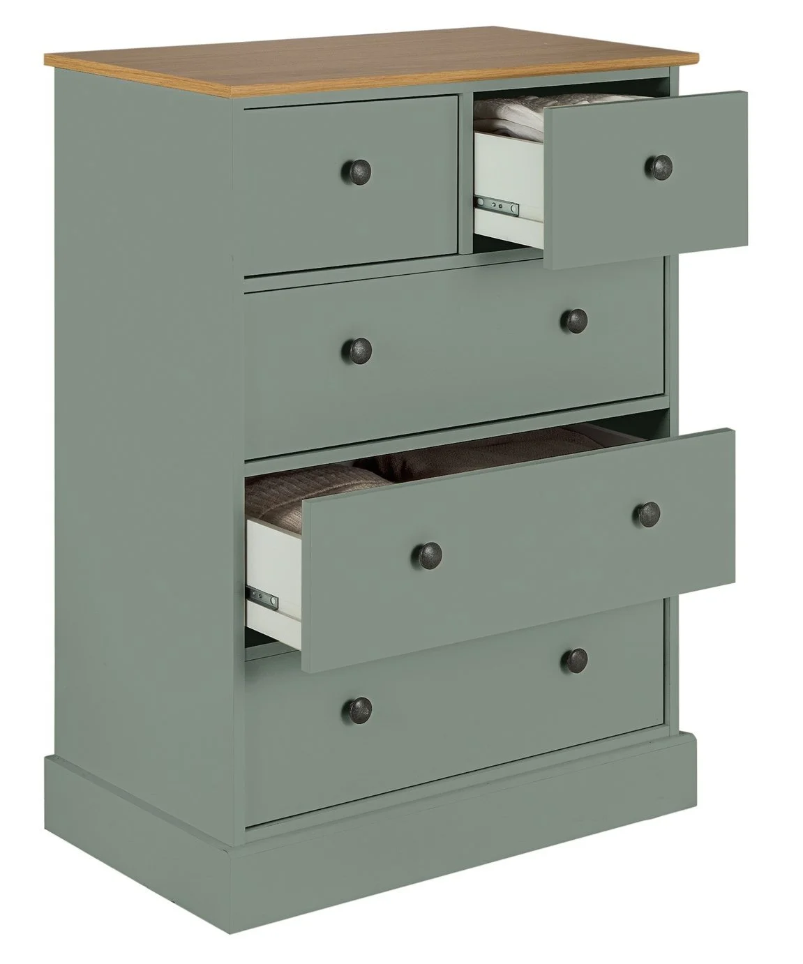 Argos Home Kensington 5 Drawer Chest - Sage Green 17294084_2.jpg